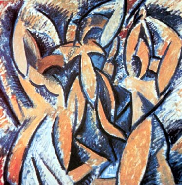 Three women (Rhythmical version), 1908 - Pablo Picasso
