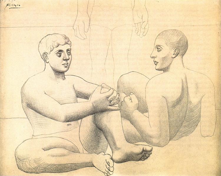 Two bathers, 1921 - Пабло Пикассо