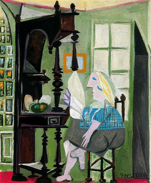 Woman by the dresser, 1936 - 畢卡索