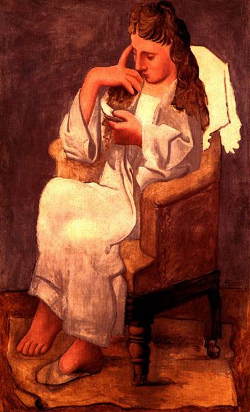 Woman reading (Olga), 1920 - 畢卡索