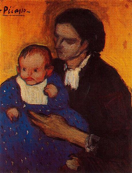 Woman with child, 1961 - 1962 - Пабло Пикассо