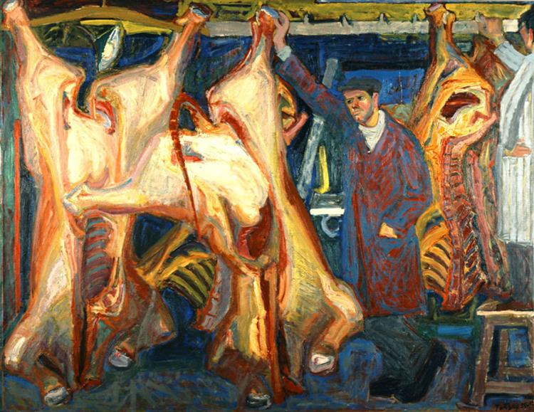 The butcher shop, c.1956 - Panayiotis Tetsis