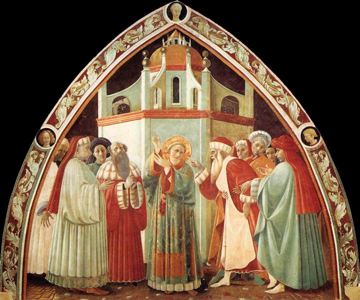Диспут святого Стефана, c.1435 - Паоло Уччелло