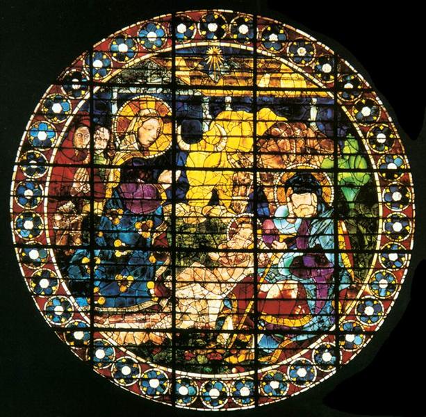 Oculus depicting The Nativity, 1443 - Паоло Учелло