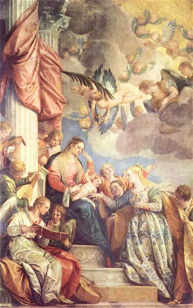 Mystic Marriage of St Catherine, c.1575 - Паоло Веронезе