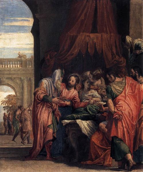 La Résurrection de la fille de Jaïre, c.1546 - Paul Véronèse