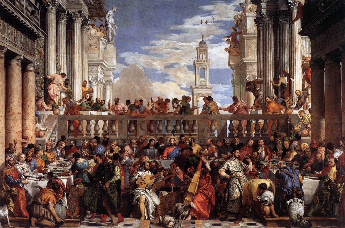 The Marriage at Cana - Paolo Veronese - WikiArt.org - encyclopedia of ...