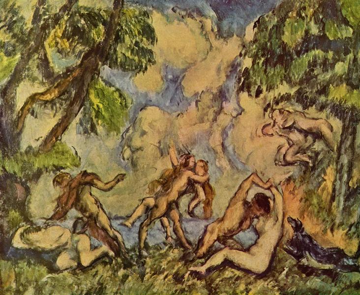 Bacchanalia. The Battle of Love, 1880 - Paul Cezanne