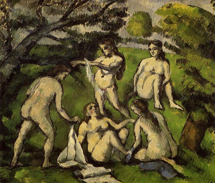 Five Bathers, 1878 - Поль Сезанн