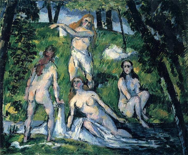 Four Bathers, 1878 - Paul Cezanne