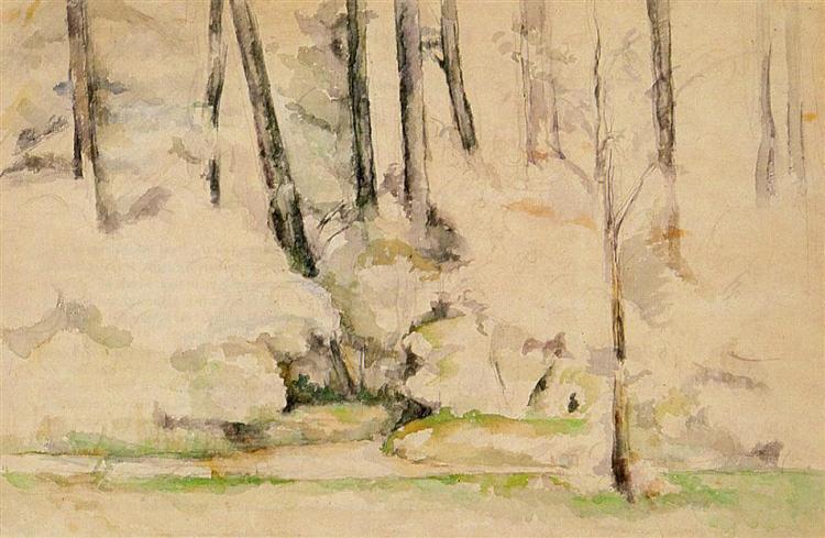 In the Woods, 1894 - Поль Сезанн