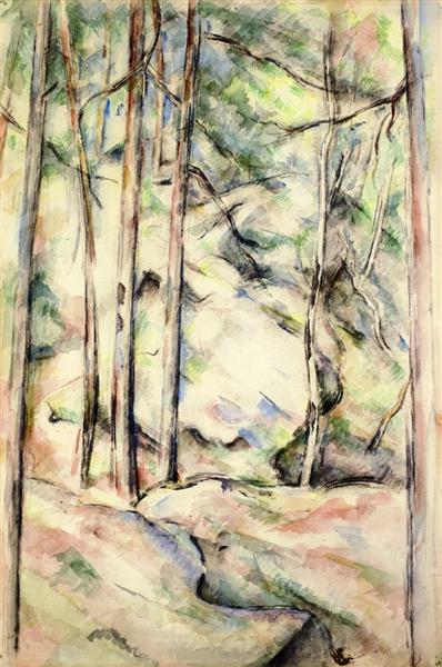 In the Woods, 1896 - Paul Cezanne