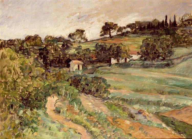 Landscape in Provence, 1875 - 塞尚
