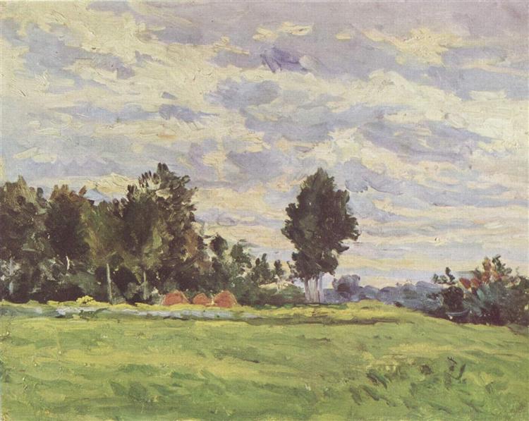 Landscape in the Ile de France, 1865 - 塞尚