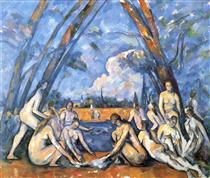 Las grandes bañistas - Paul Cézanne