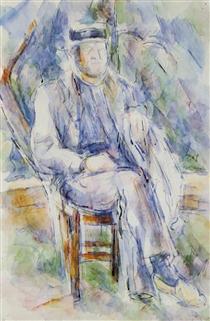 Peasant in a Straw Hat - Paul Cezanne