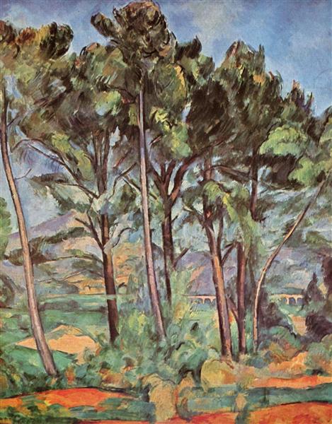 Pine and Aqueduct, c.1900 - Paul Cezanne