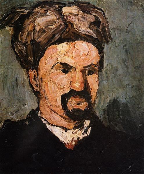 Portrait of Uncle Dominique in a Turban, 1866 - 塞尚