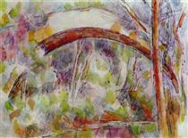 River at the bridge of the three sources - Paul Cezanne