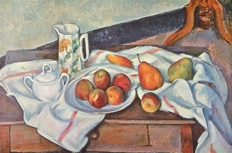 Stilleben mit Zuckerdose, 1890 - Paul Cézanne