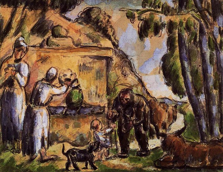 The Fountain, 1872 - Paul Cezanne
