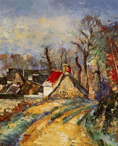 The Turn in the Road at Auvers, 1873 - Paul Cezanne