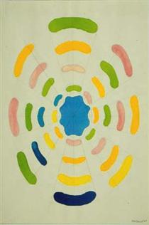 Untitled (Color Radiation from Blue Center) - Пол Філі