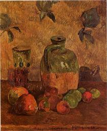 Apples, Jug, Iridescent Glass - Paul Gauguin