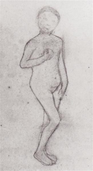 Nude Girl standing, 1906 - Paula Modersohn-Becker