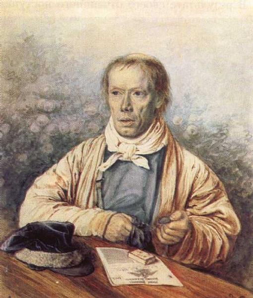 Portrait of A. I. Fedotov, the Artist's Father, 1837 - Pavel Fedotov