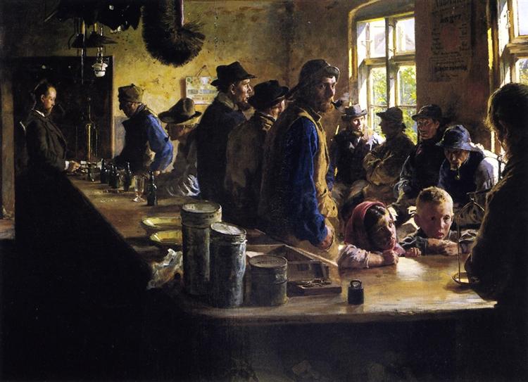 In the Store During a Pause from Fishing, 1882 - Педер Северин Кройєр