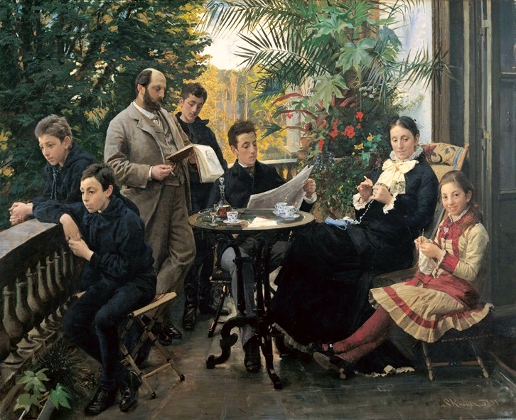 The Hirschsprung family, 1881 - Педер Северин Крёйер