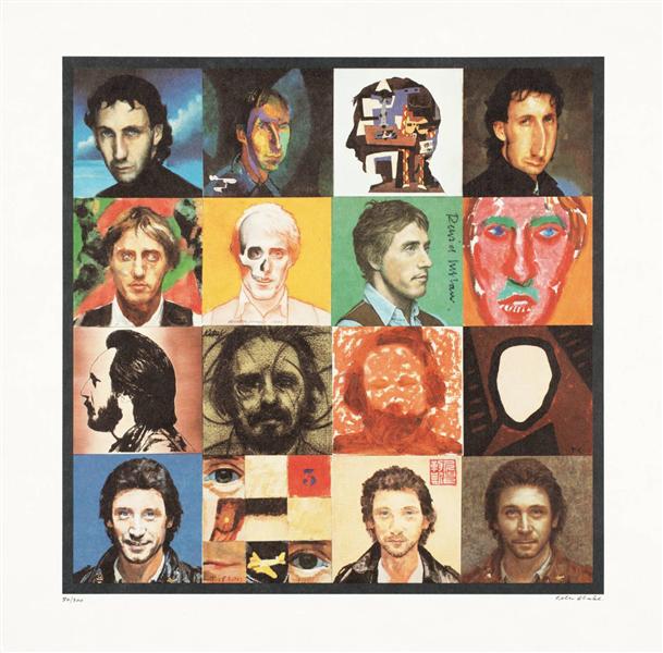 Illustration to the cover of Face Dances, 1981 - Peter Blake