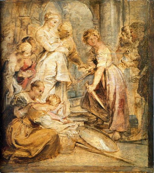 Achilles and the Daughters of Lykomedes, c.1616 - c.1617 - Peter Paul Rubens