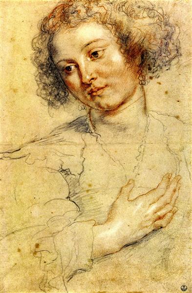 Head and Right Hand of a Woman - Pierre Paul Rubens