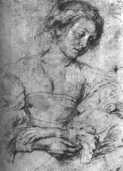 Portrait of a Young Woman, 1628 - 1635 - Питер Пауль Рубенс