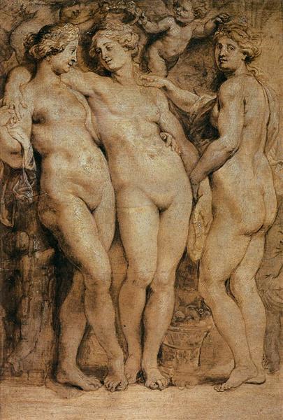 Les Trois Grâces, 1620 - 1623 - Pierre Paul Rubens