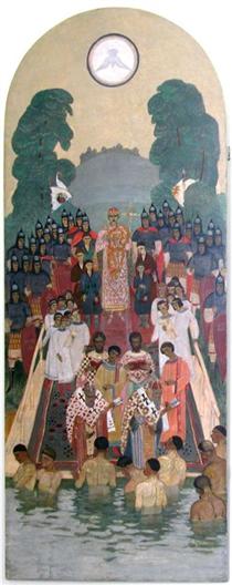 Icon The Christianization of Rus' - Petro Kholodny (Elder)