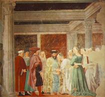 Встреча царицы Савской и царя Соломона - Пьеро делла Франческа