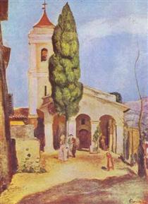 A Church at Cagnes - Пьер Огюст Ренуар