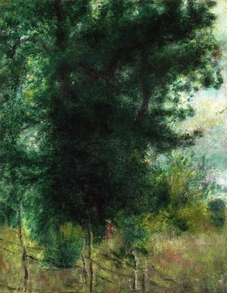 A Fence in the Forest, 1878 - Pierre-Auguste Renoir