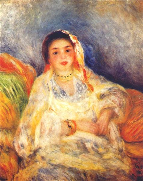 Algerian woman seated, 1882 - Auguste Renoir
