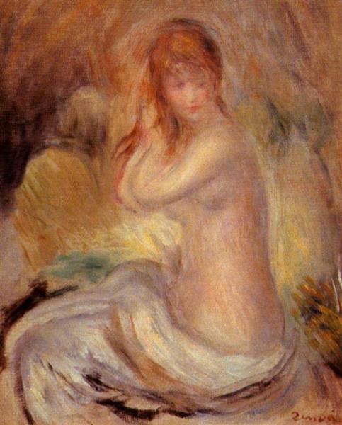 Bather, c.1889 - Pierre-Auguste Renoir