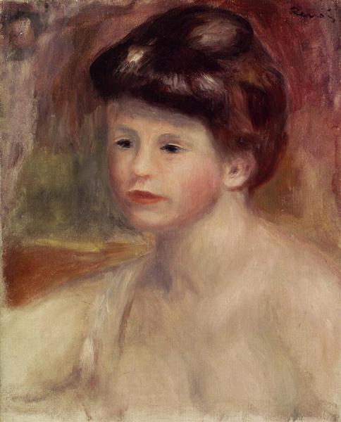 Bust of a Young Woman, 1904 - 雷諾瓦