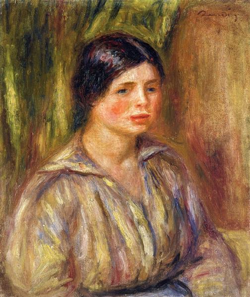 Bust of a Young Woman, 1913 - Pierre-Auguste Renoir