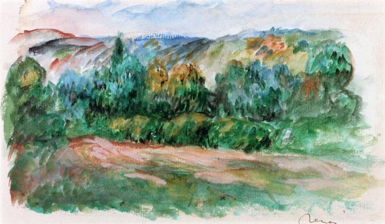 Essoyes Landscape - Auguste Renoir