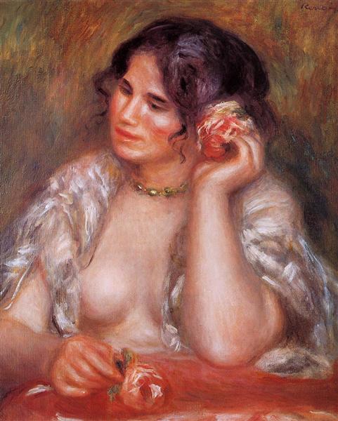 Gabrielle with a Rose, 1911 - Pierre-Auguste Renoir