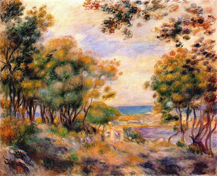Landscape at Beaulieu, 1899 - Auguste Renoir