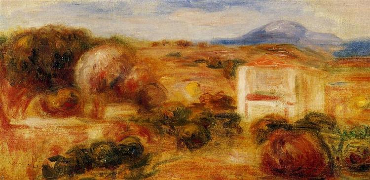 Landscape with White House - Pierre-Auguste Renoir