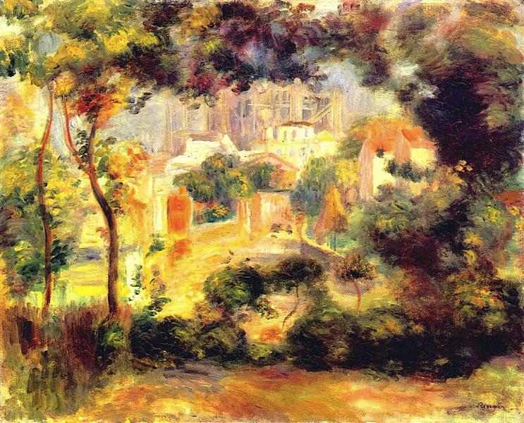 Looking out at the Sacre Coeur, 1896 - Auguste Renoir